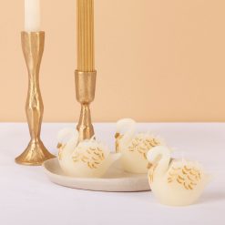 Alternative view of Lenox Premium Swan Candles, Set of 3