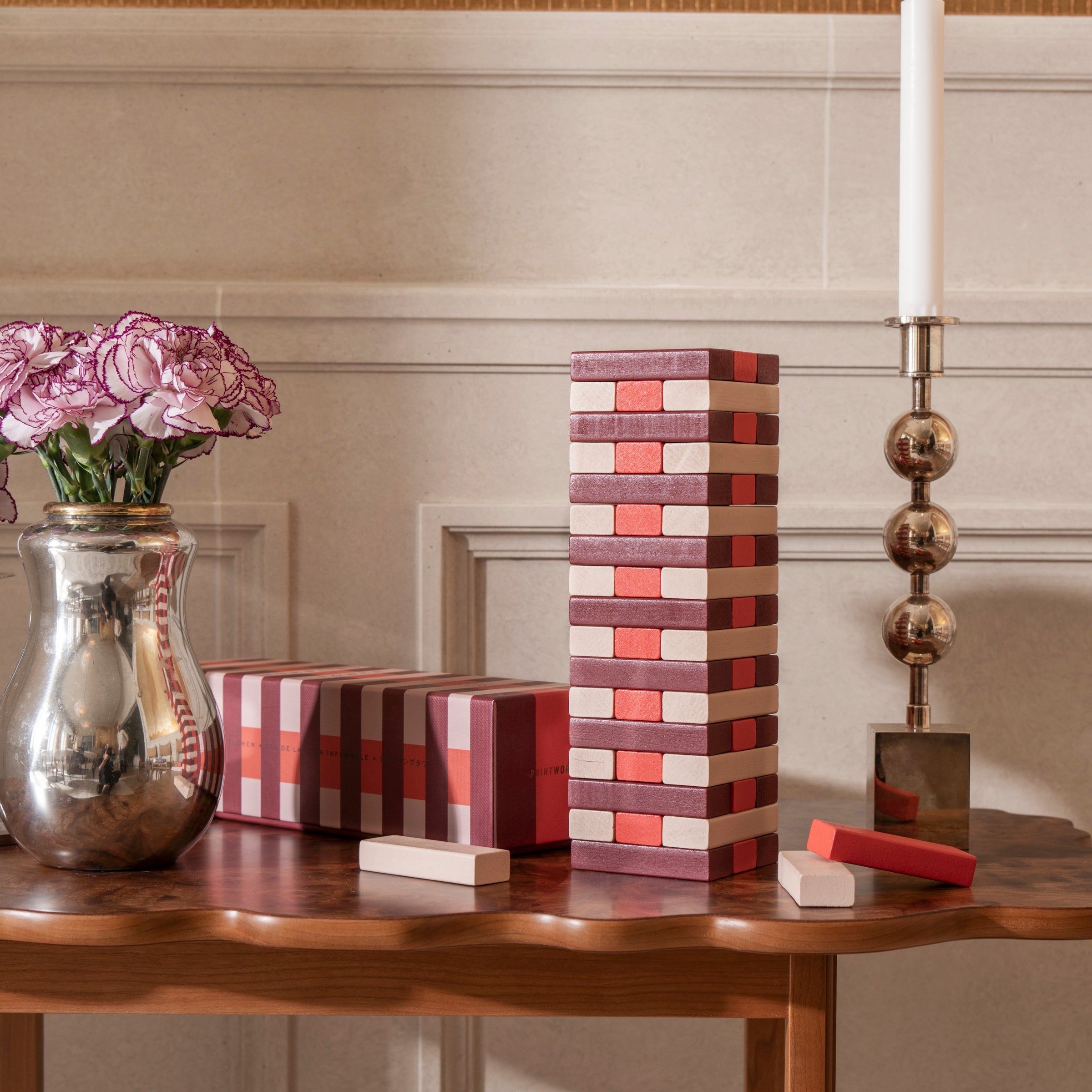 Lenox Premium Red Tumbling Tower Game - Image 3