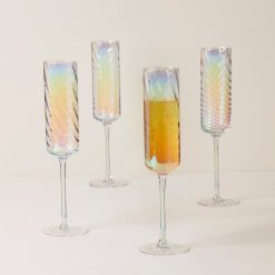 Alternative view of Lenox Premium Tuscany Classics Iridescent Flute Glasses, Set of 4