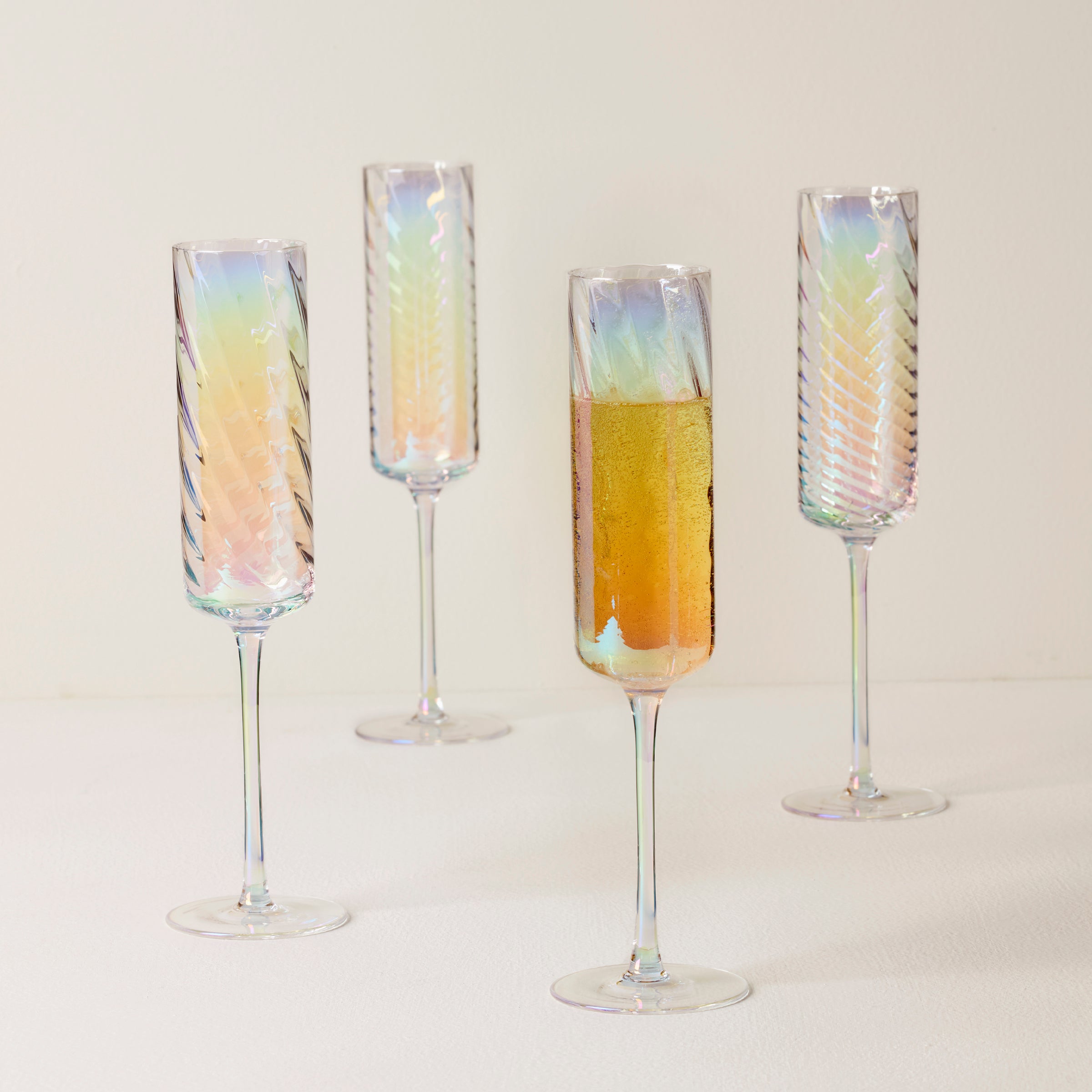 Lenox Premium Tuscany Classics Iridescent Flute Glasses, Set of 4 - Image 2