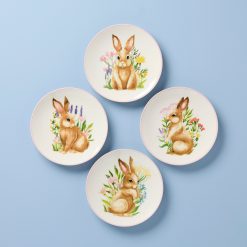 Lenox Premium Bunny Accent Plates, Set of 4
