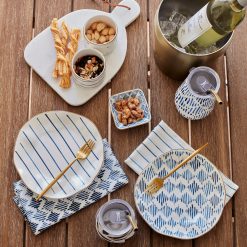 Alternative view of Lenox Premium Blue Bay Melamine Assorted Accent Plates, Set of 4