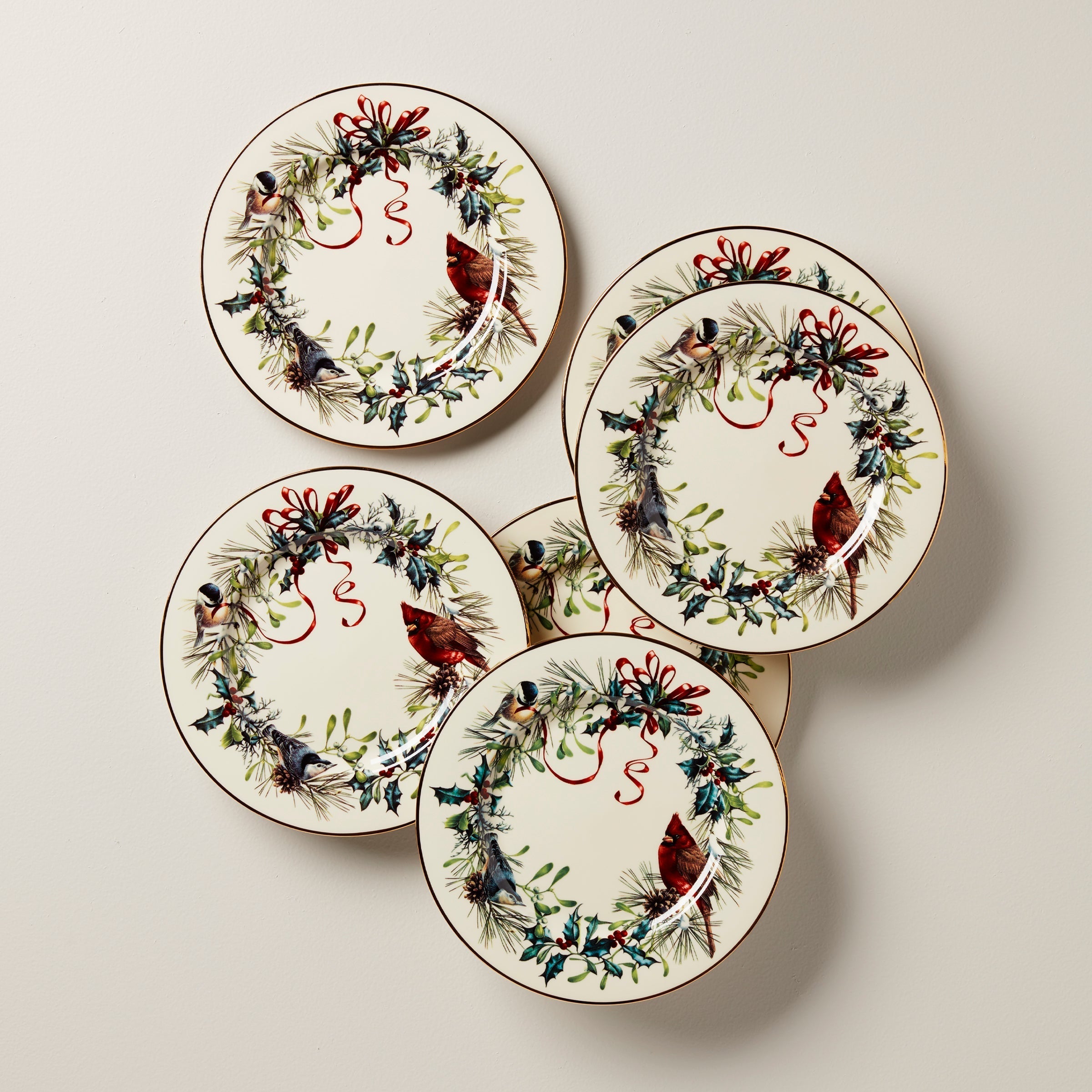 Lenox Premium Winter Greetings Salad Plates, Set of 6