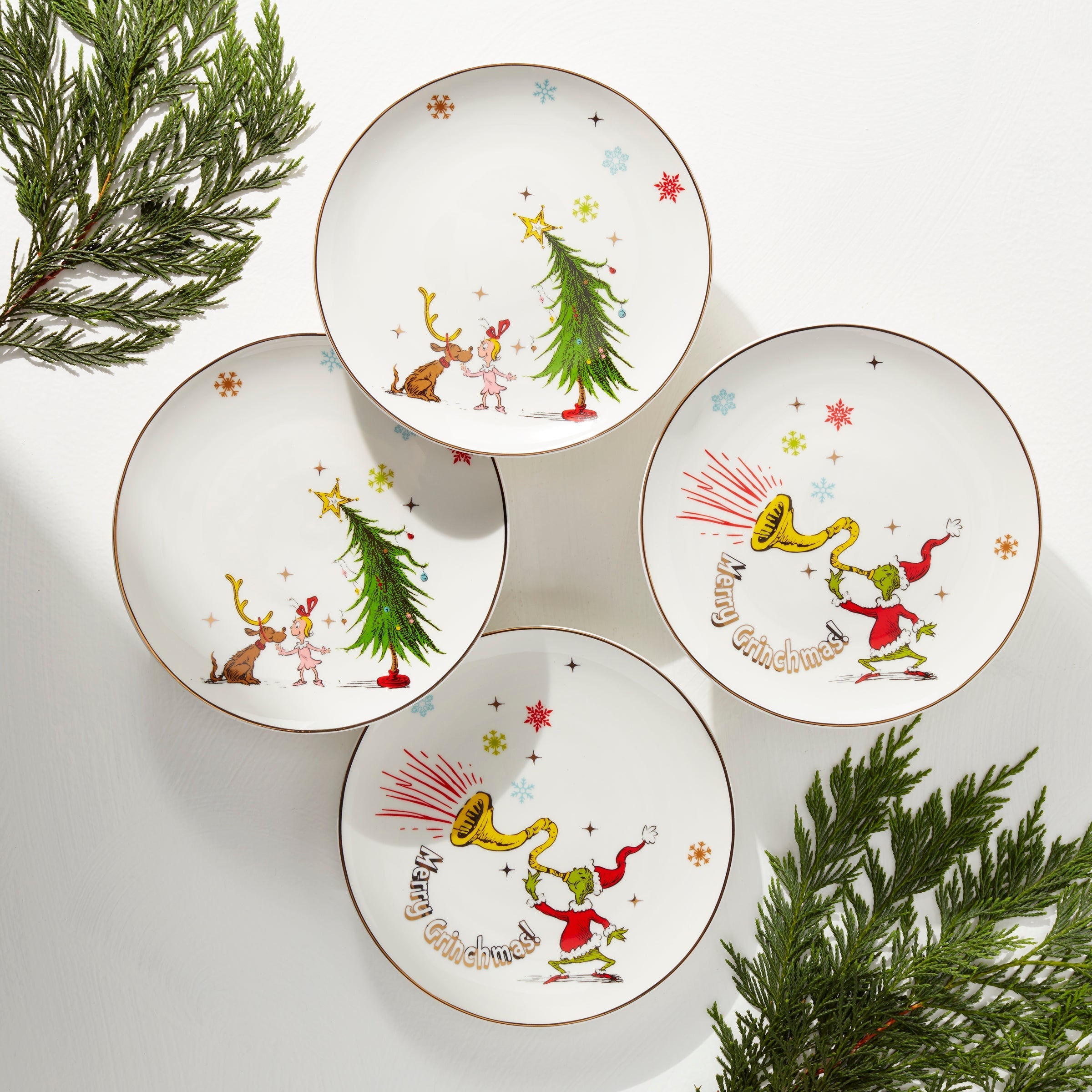 Lenox Premium Merry Grinchmas Assorted Accent Plates, Set of 4 - Image 6