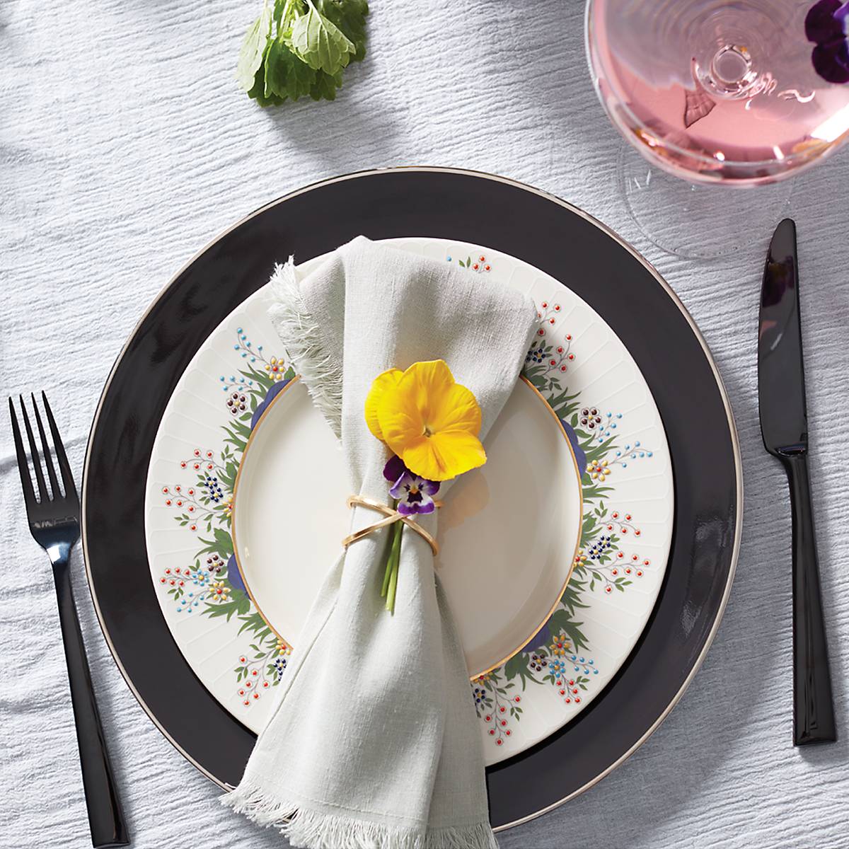 Lenox Premium Colebrook Onyx 5-Piece Place Setting - Image 3
