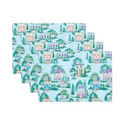 Lenox Premium Lenox Spice Village Allover Placemats, Set of 4