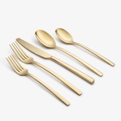 Lenox Premium Beacon Gold Mirror 20-Piece Flatware Set