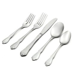 Lenox Premium True Rose 45 Piece Everyday Flatware Set, Service For 8