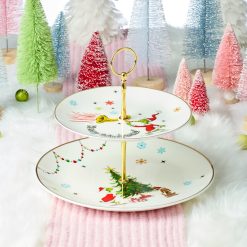 Alternative view of Lenox Premium Merry Grinchmas 2-Tiered Server
