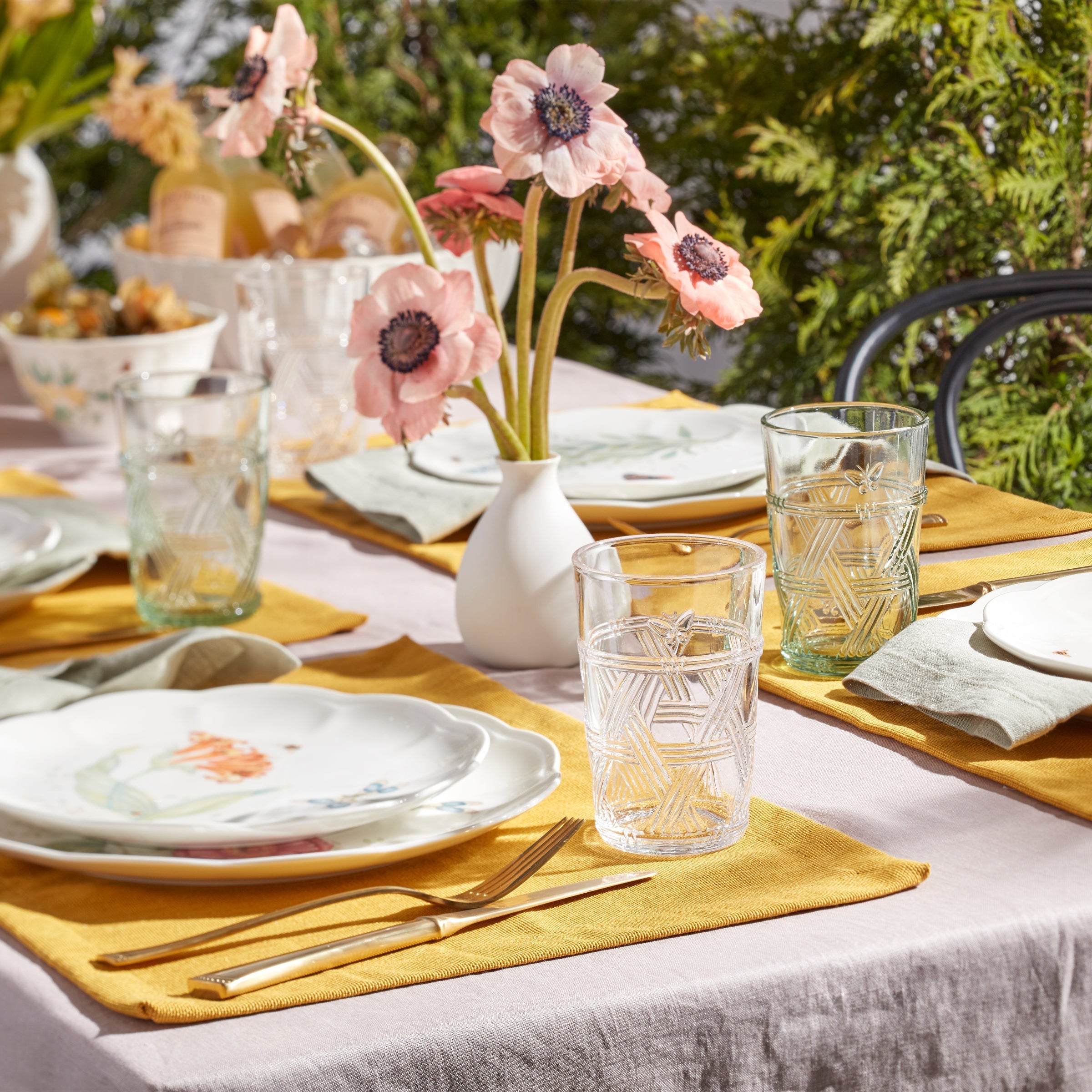 Lenox Premium Butterfly Meadow Green Tall Glasses, Set of 4 - Image 3