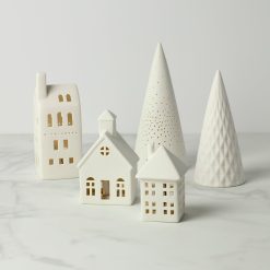 Alternative view of Lenox Premium Illuminated Modern Village 5-Piece Set