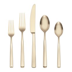 Lenox Premium Ryder Champagne Satin 20-Piece Flatware Set