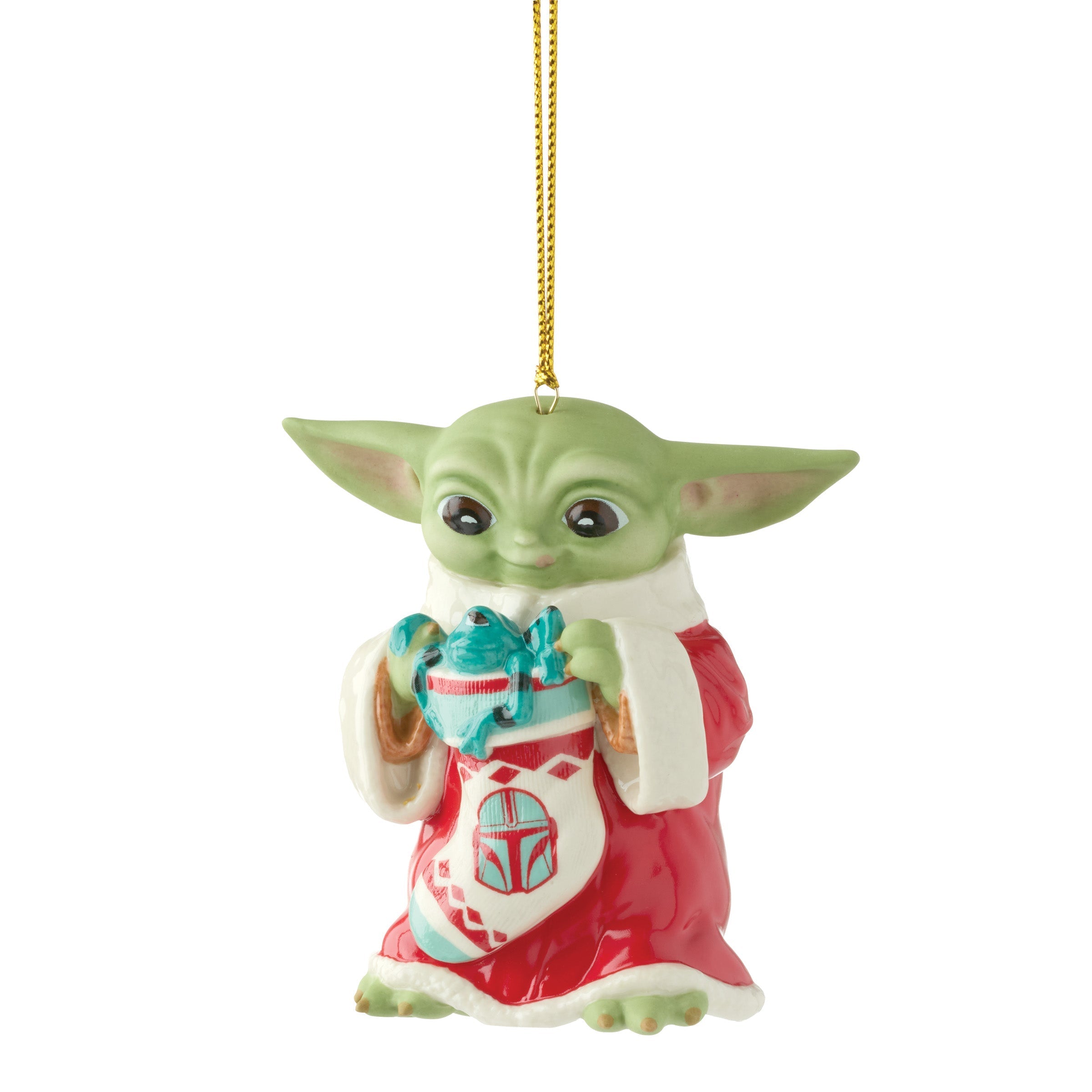 Lenox Premium Holiday Grogu with Stocking Ornament - Image 4