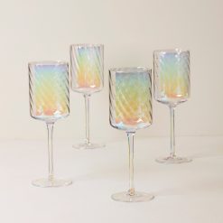 Lenox Premium Tuscany Classics Iridescent Red Wine Glasses, Set of 4