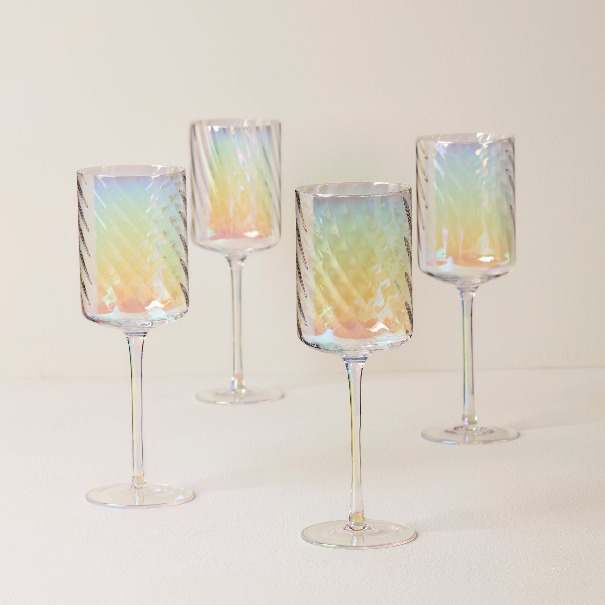 Lenox Premium Tuscany Classics Iridescent Red Wine Glasses, Set of 4