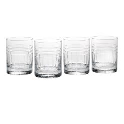 Lenox Premium Tempo Crystal Double Old Fashion Glasses, Set of 4