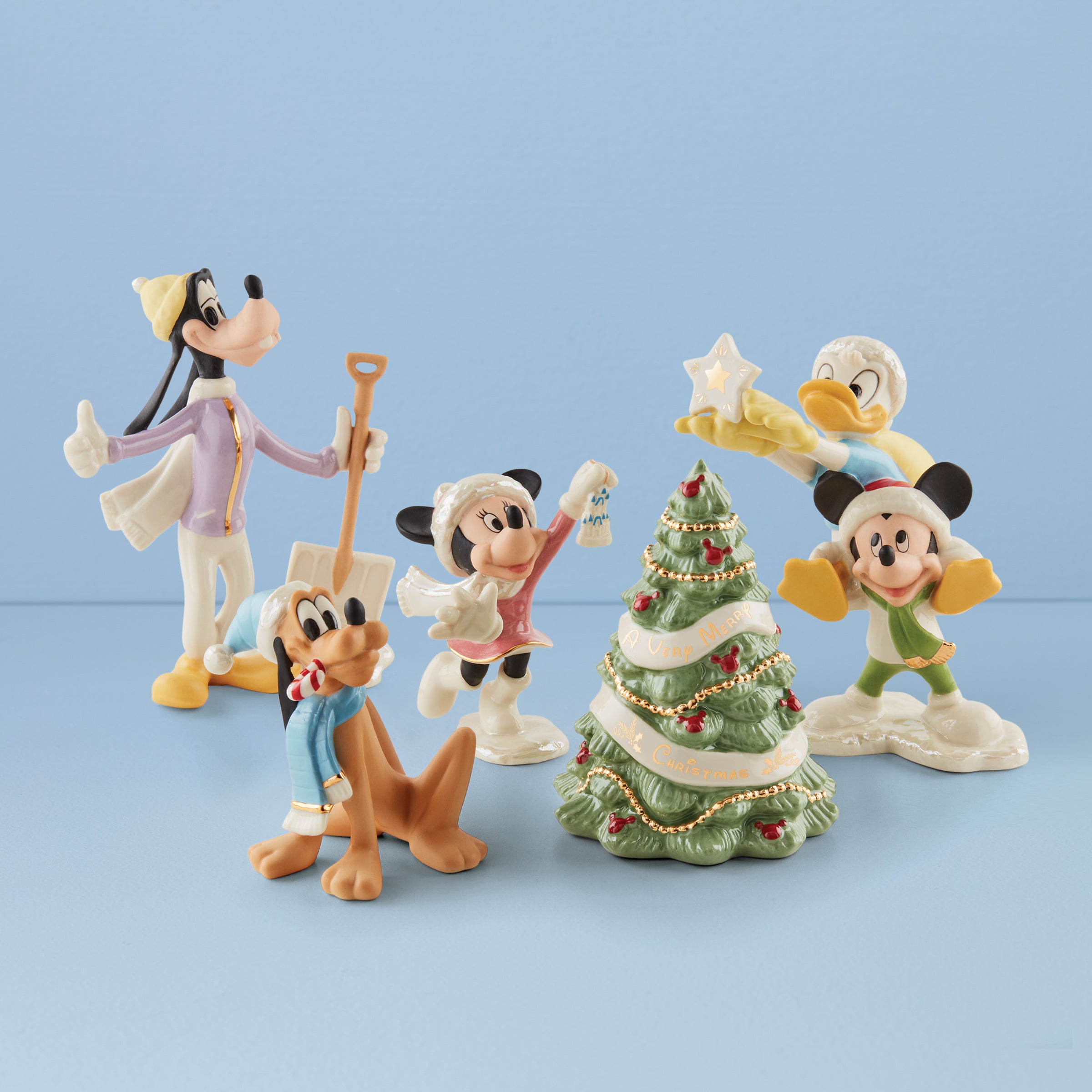 Lenox Premium Disney Winter Fun 5-Piece Figurine Set