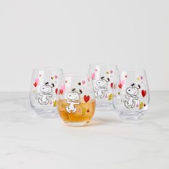 Alternative view of Lenox Premium Snoopy Valentine's Day Tumblers, Set of 4