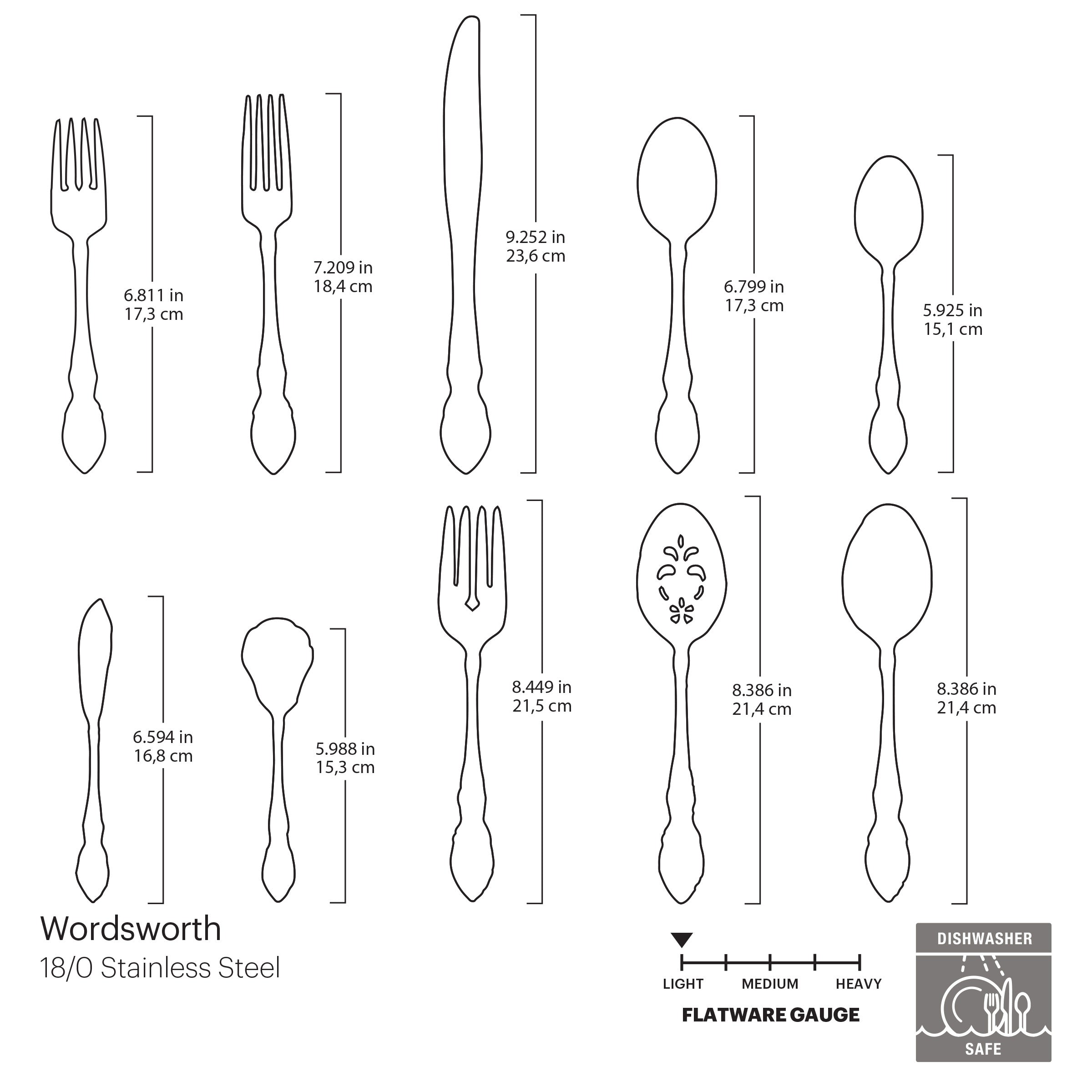 Lenox Premium Wordsworth 45-Piece Flatware Set - Image 4