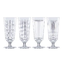 Lenox Premium New Vintage Crystal Iced Beverage Glasses, Set of 4