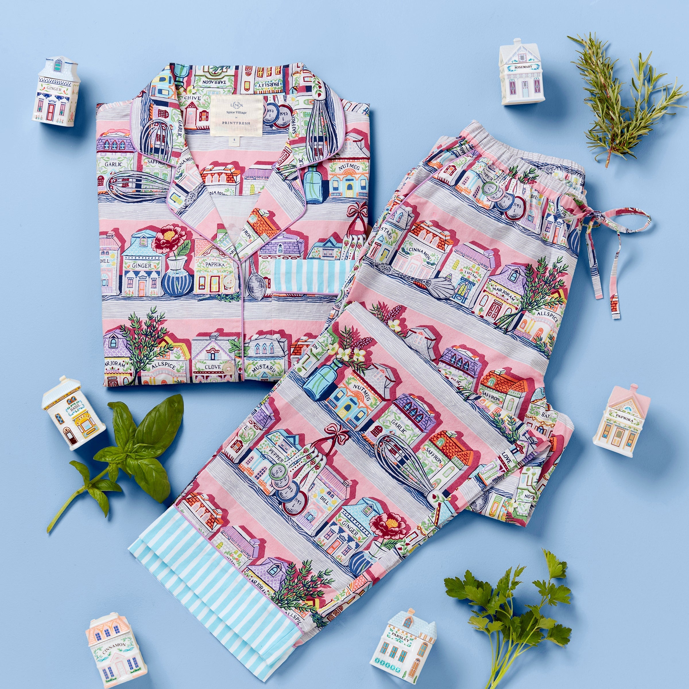 Lenox Premium Spice Village - Long Set - Kitchen Pink - L