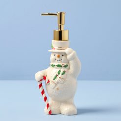 Lenox Premium Happy Holly Days Snowman Soap Dispenser