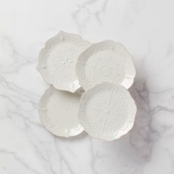 Lenox Premium French Perle White 4-Piece Dessert Set