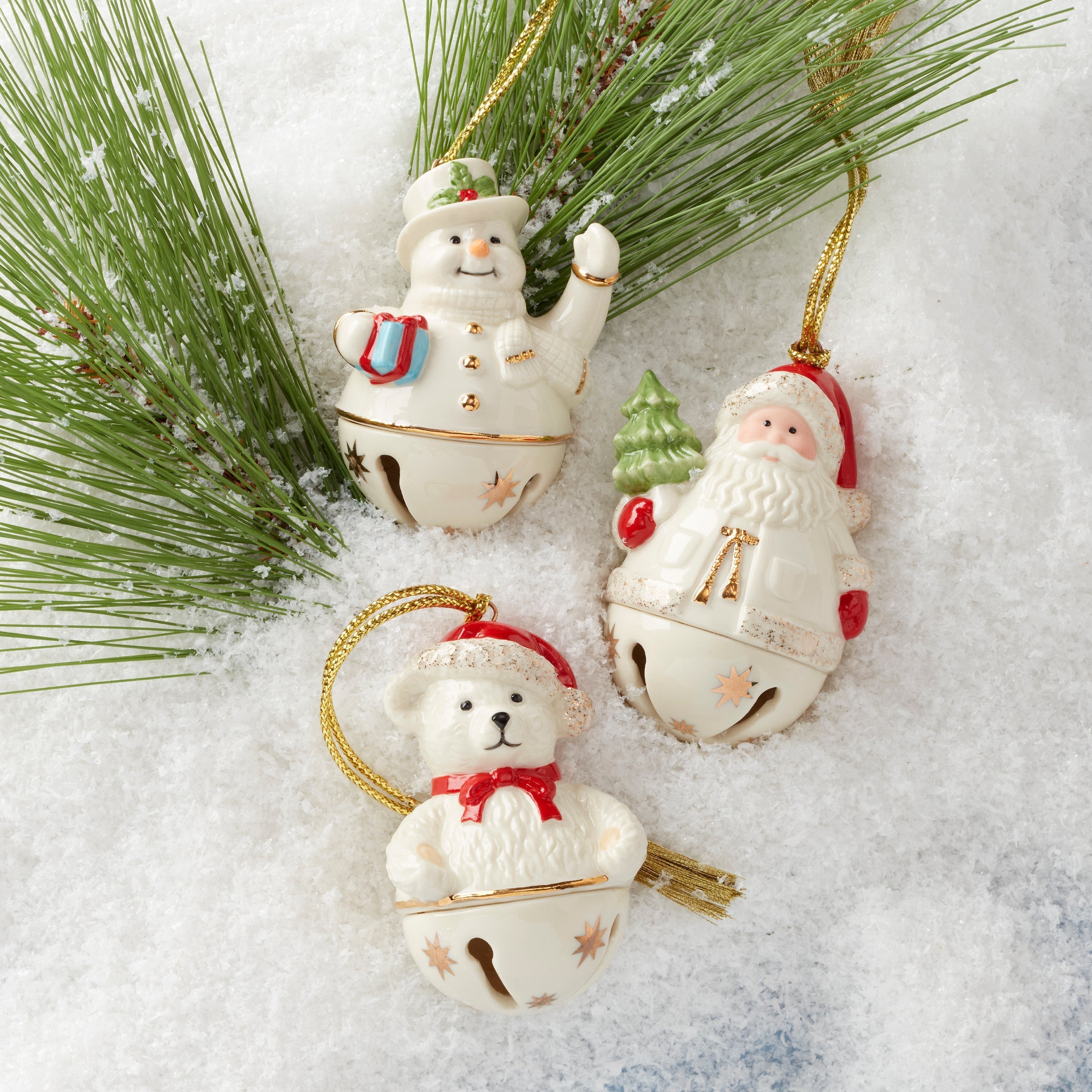 Lenox Premium Jingle Bell Ornaments, Set of 3 - Image 3