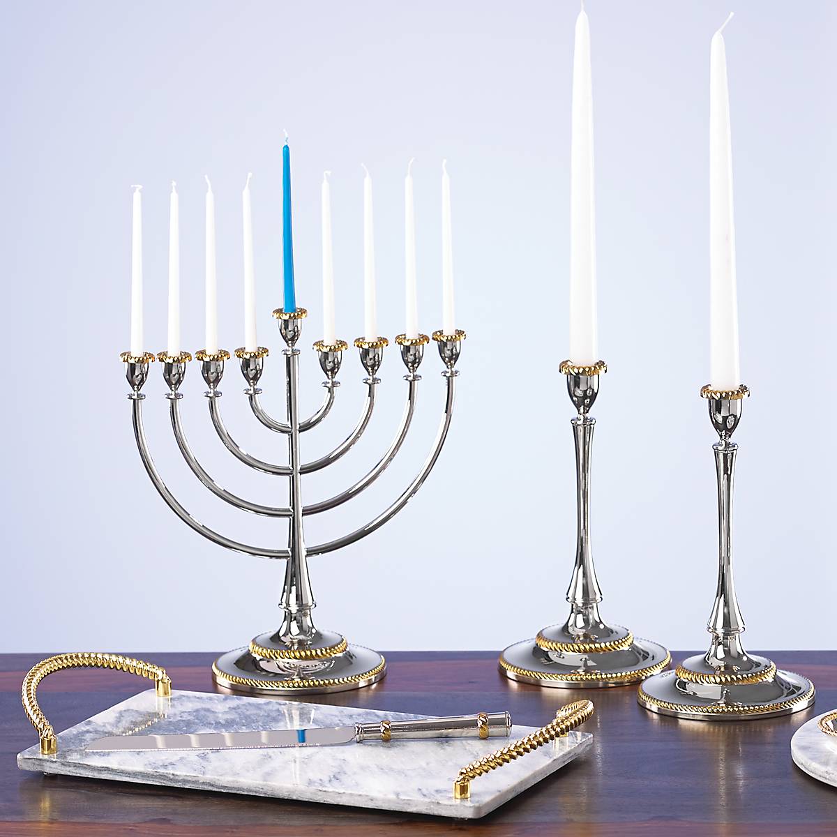Lenox Premium Roseland Menorah - Image 2