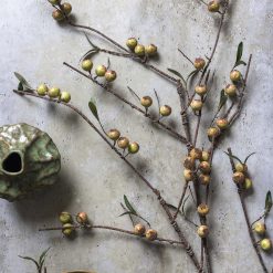 Lenox Premium Artificial Rosehip Stem, Dappled
