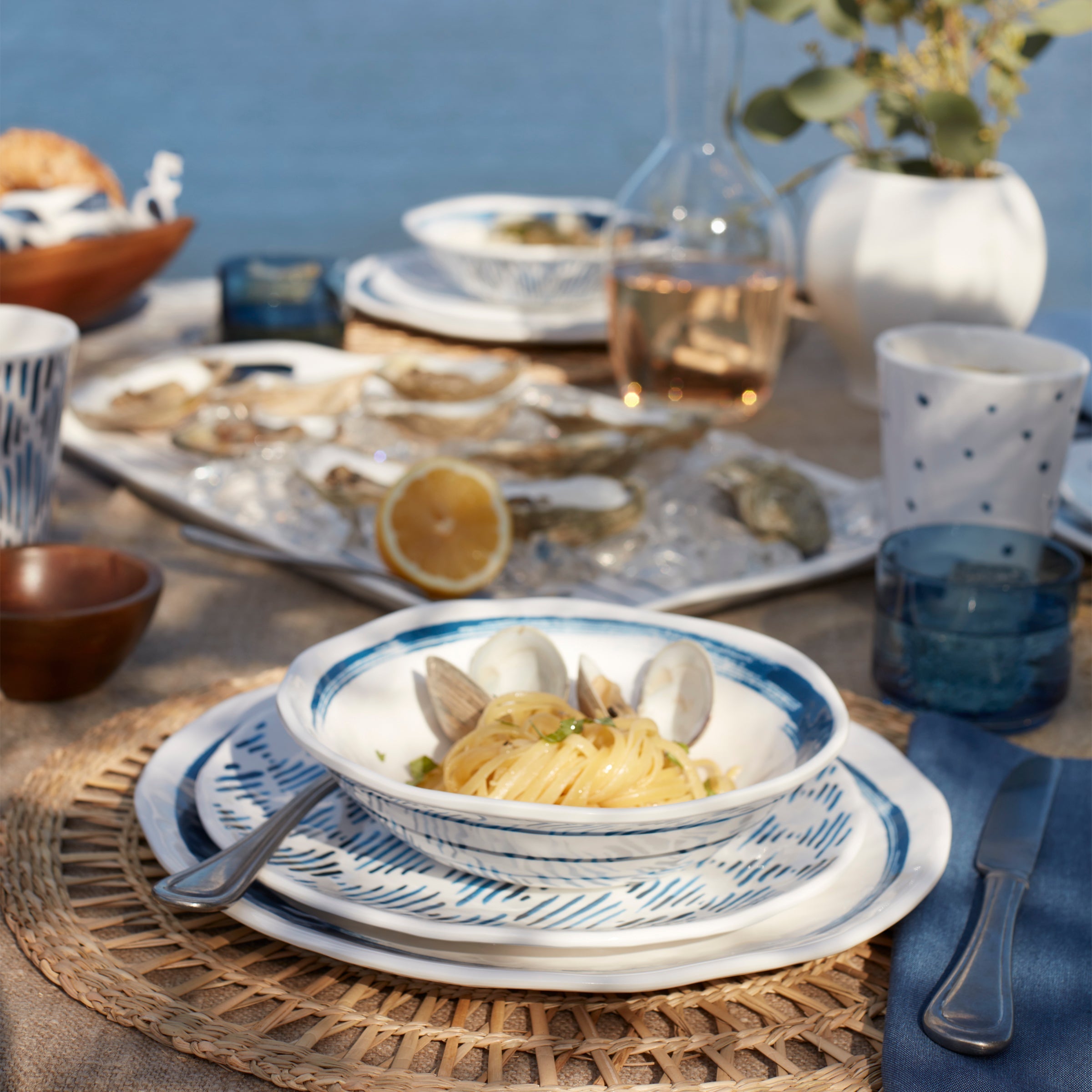 Lenox Premium Blue Bay Melamine All-Purpose Bowls, Set of 4 - Image 2