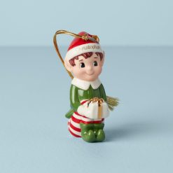Lenox Premium Personalized Christmas Elf Ornament