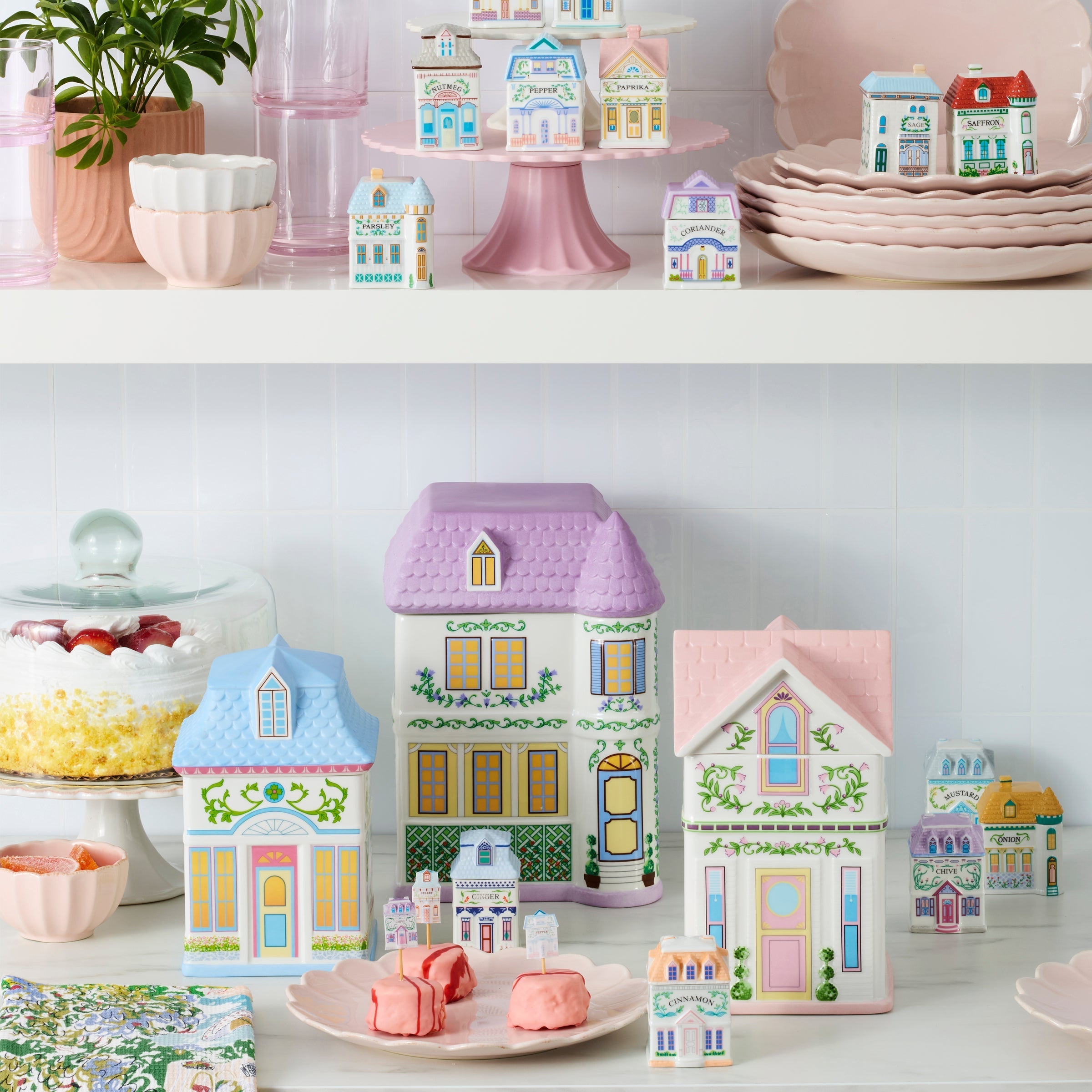 Lenox Premium Lenox Spice Village House Canisters, Set of 3 - Image 4