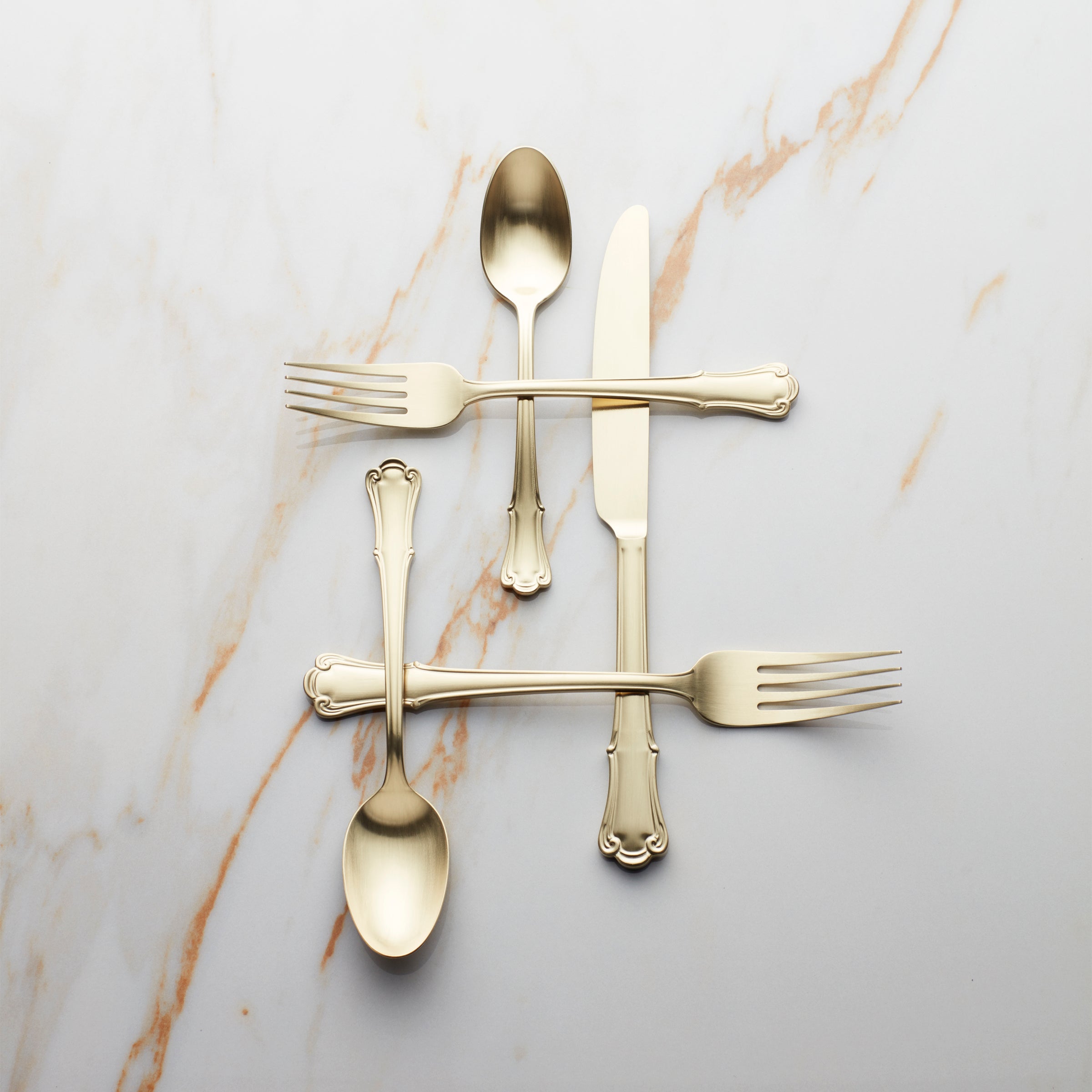 Lenox Premium James Street Champagne Satin 20-Piece Flatware Set - Image 4