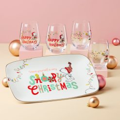 Alternative view of Lenox Premium Snoopy Christmas Hors d'Oeuvre Tray