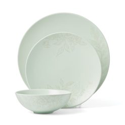 Alternative view of Lenox Premium Roseto Soft Sage 12-Piece Dinnerware Set