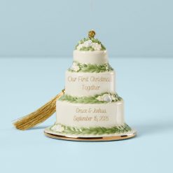 Lenox Premium Personalized 1st Christmas Cake Ornament