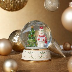 Alternative view of Lenox Premium Happy Holly Days Snow Globe