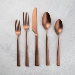 Lenox Premium Marlise Copper Satin 20-Piece Flatware Set