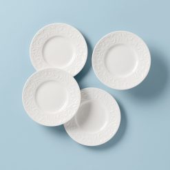 Lenox Premium Opal Innocence Carved 4-Piece Plate Set