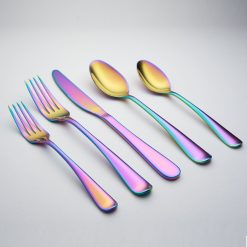 Lenox Premium Rhiannon Rainbow Mirror 20-Piece Flatware Set