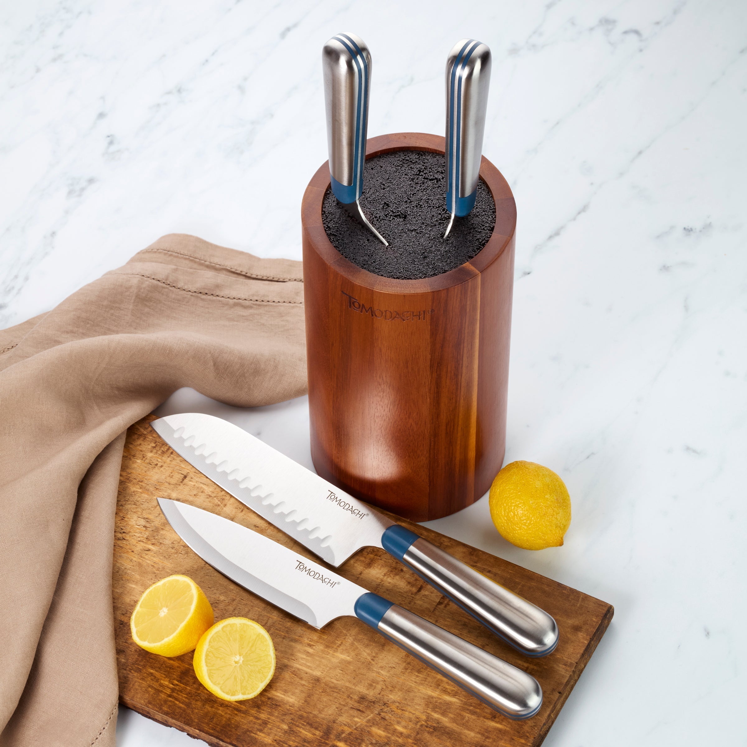 Lenox Premium Keen Acacia 5-Piece Bristle Cutlery Block Set - Image 5