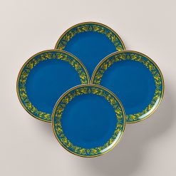 Lenox Premium LX Remix Blue Accent Plates, Set of 4