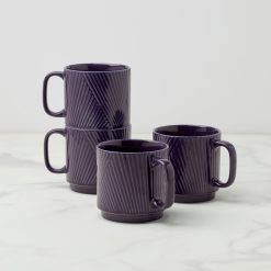 Lenox Premium Modulus Nightshade Mugs, Set of 4