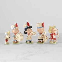 Lenox Premium Peanuts 5-Piece Marching Band Figurine Set