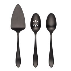 Lenox Premium Waldwick Black Satin 3-Piece Hostess Set