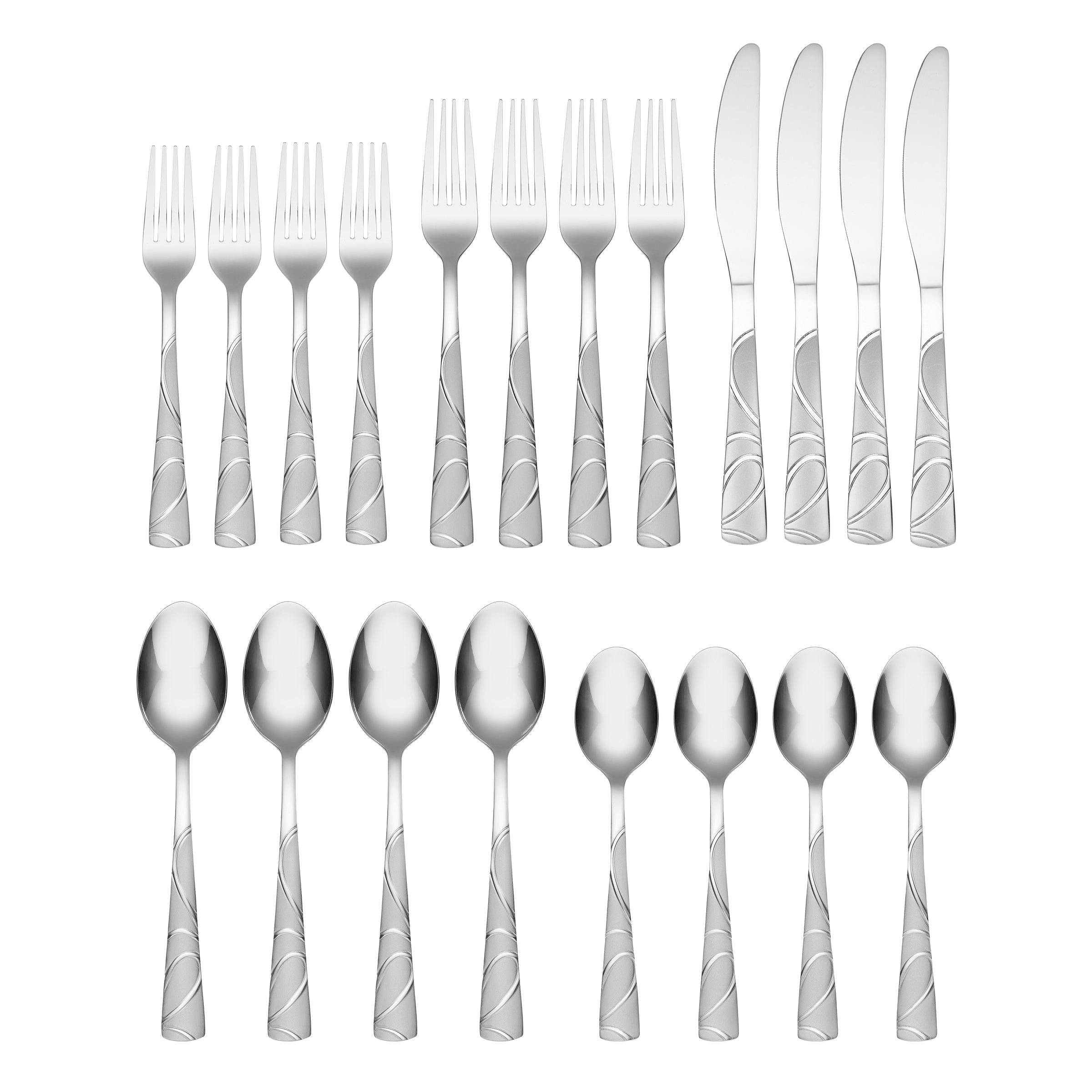 Lenox Premium Sasha Sand 20-Piece Flatware Set - Image 2