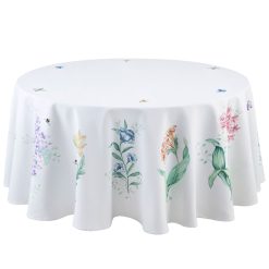 Lenox Premium Butterfly Meadow Garden 70x70 Round Tablecloth