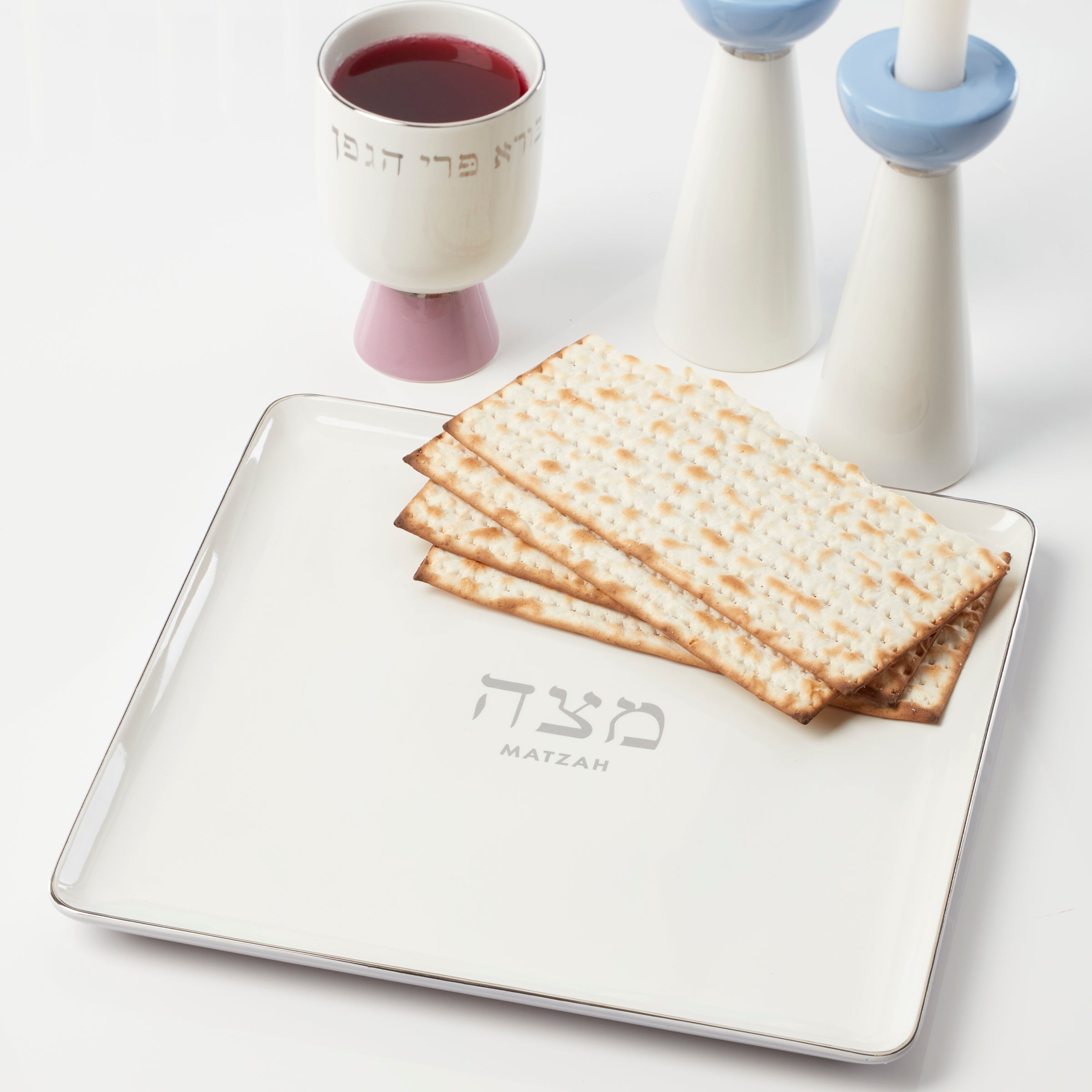 Lenox Premium Oak Street Matzah Plate - Image 2