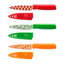Lenox Premium Printed Fruit 3-Piece Paring Knife Set
